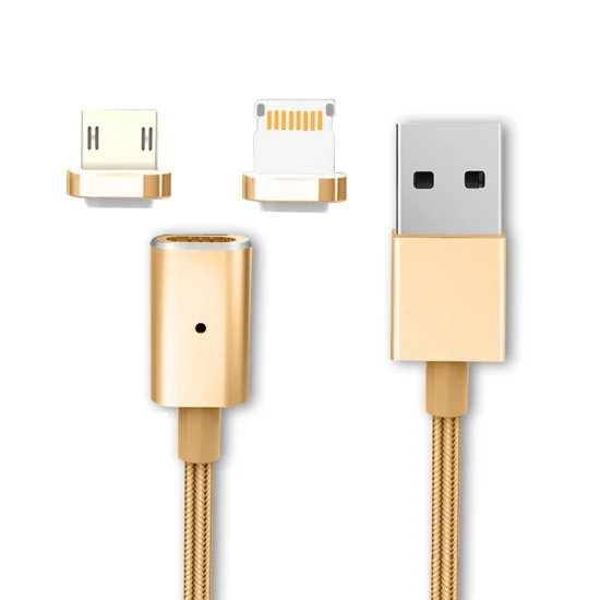 2 IN 1 Iphone Magnetic Cable , 2 IN 1 Iphone Magnetic Cable Golden