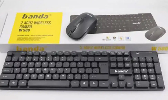 Shop Banda W500 Wireless Combo Keyboard Mouse online Now
