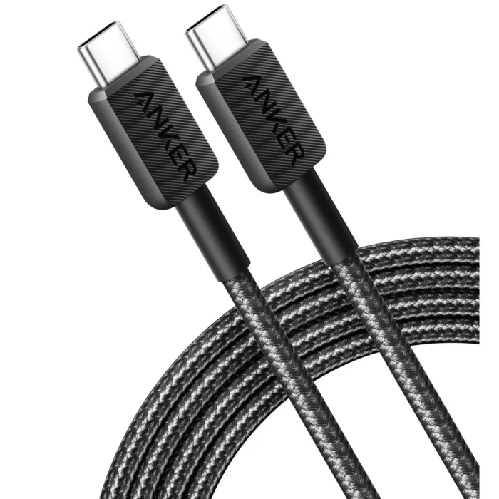 Anker 322 Type C to C 60W Cable Black 1.8M