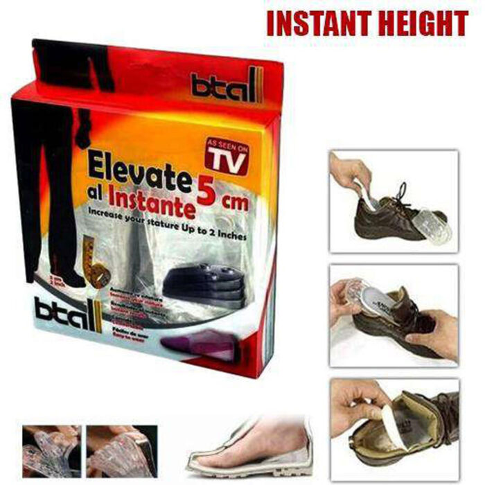 B-Tall Height Increase Insoles - Elevate Height up to 5 cm Instantly