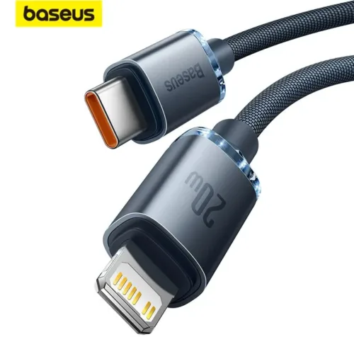 Baseus CRYSTAL SERIES, Baseus CRYSTAL SERIES Type C TO IPHONE ,Baseus CRYSTAL SERIES Type C TO IPHONE PD 20W Cable