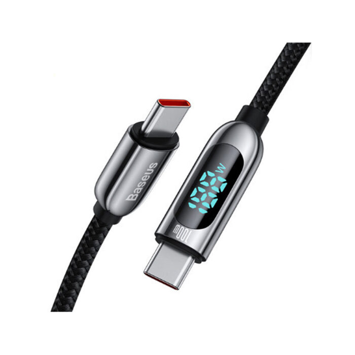 Baseus Digital Display Fast Charging Data Cable Type C To Type C 100W