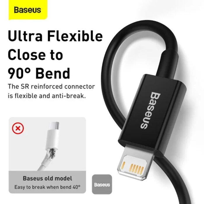 Baseus Gem Series 20W Type C To Lightning, Baseus Gem Series 20W Type C To Lightning Cable Cluster Black 1M for sale