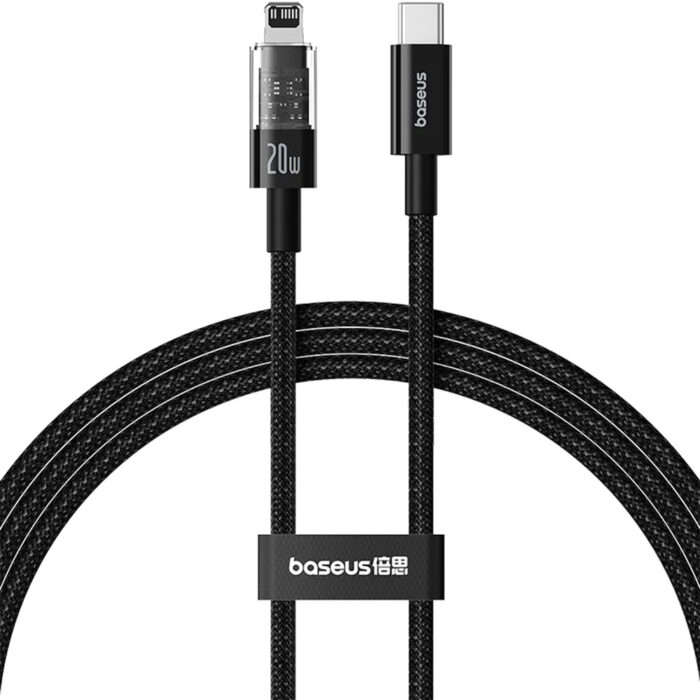 Baseus Gem Series 20W Type C To Lightning, Baseus Gem Series 20W Type C To Lightning Cable Cluster Black 1M for sale