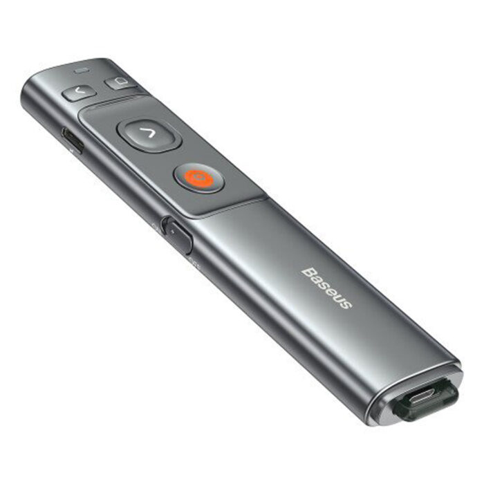 Baseus Orange Dot AI , Baseus Orange Dot AI Wireless, Baseus Orange Dot AI Wireless Presenter Red Laser Gray