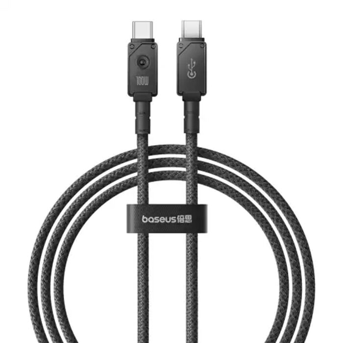 Baseus Unbreakable Fast Charging, Baseus Unbreakable Fast Charging Data Cable, Baseus Unbreakable Fast Charging Data Cable Type C to Type C 100W 1m Black for sale