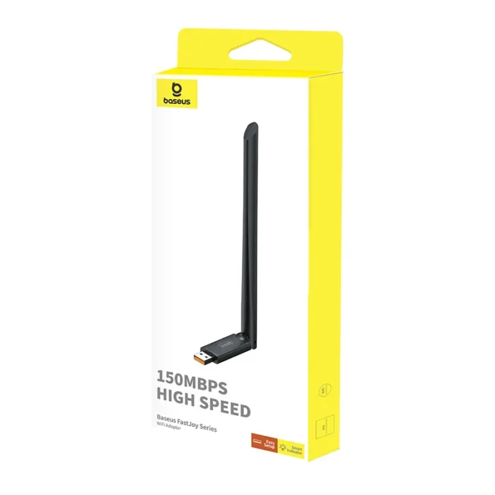 Baseus Wi-Fi Adapter , Baseus Wi-Fi Adapter 300 Mbps Black,Baseus Wi-Fi Adapter 300 Mbps Black for Desktop PC