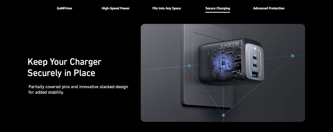 Anker 67W GaN Prime Fast Adapter 2C+U | A2669