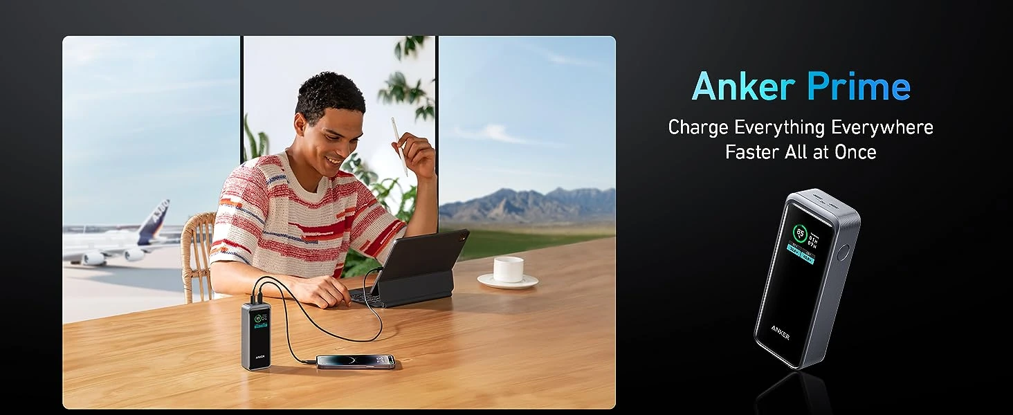 Anker Prime 12000mAh Power Bank 130W A1335