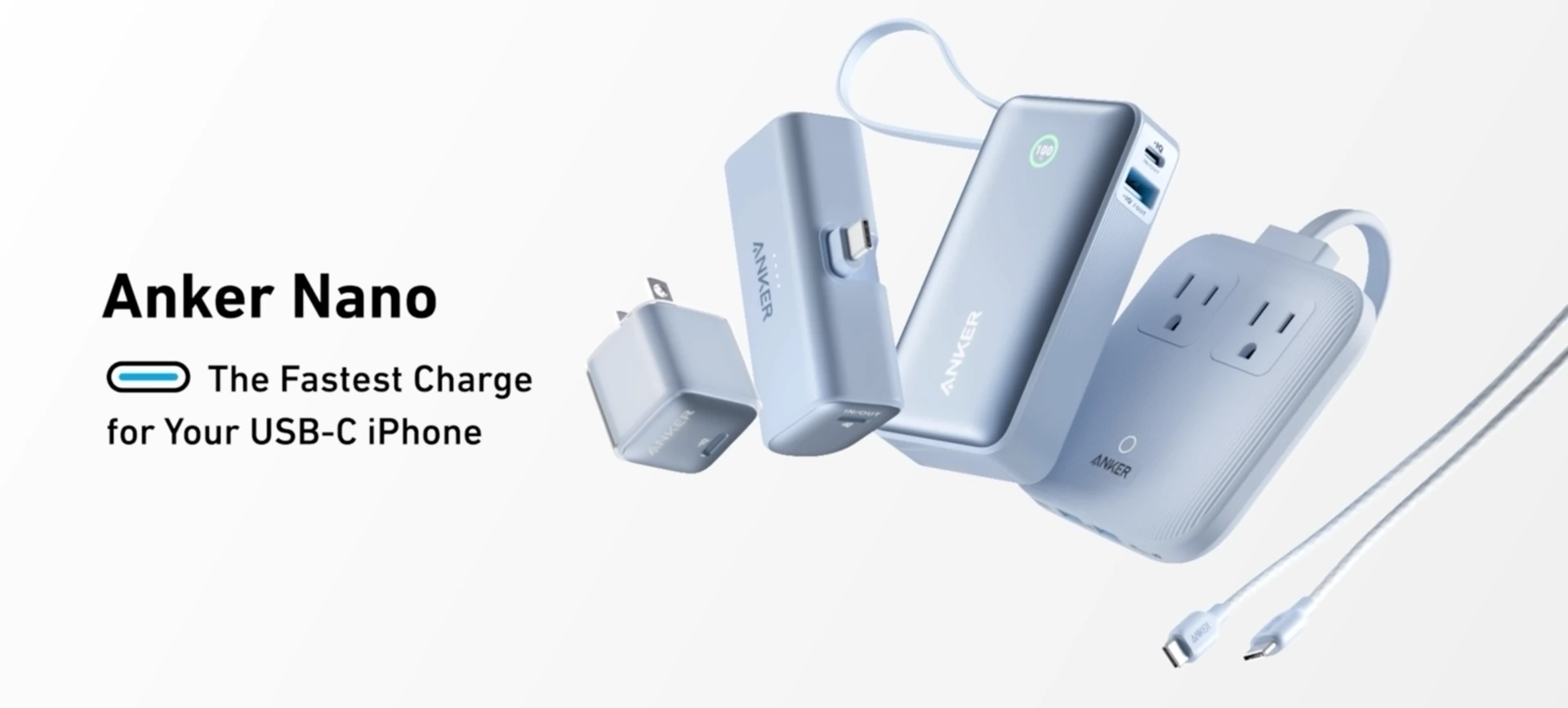 Anker Nano Power bank 5000mah with Built In Type-C Connector 22.5w | A1653