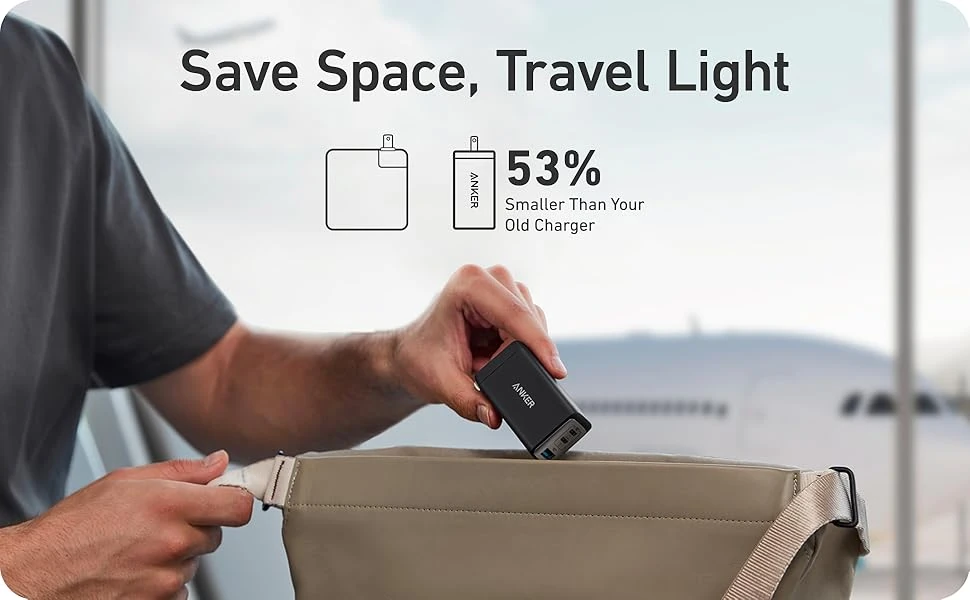 Anker A2667 GaN Multi-Head PD 65W Super Fast Charger For All Type-C Laptop Mobiles