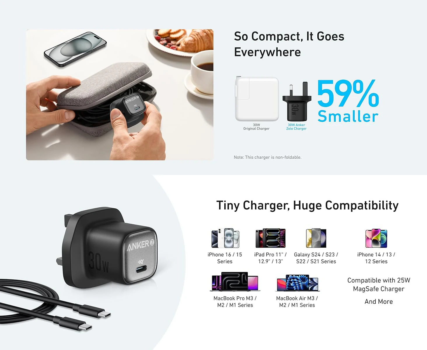 Anker A2698 30w USB-C Quick Charger