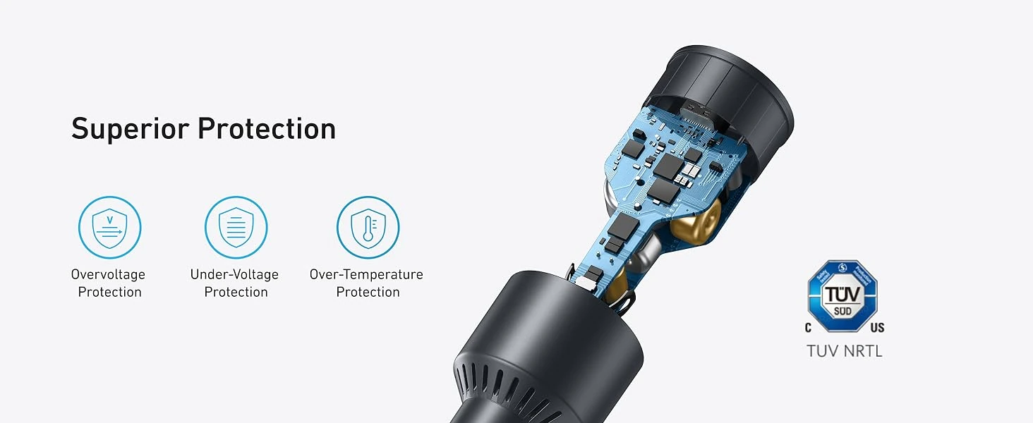 Anker Nano Car Charger 3 Ports 167.5W A2737