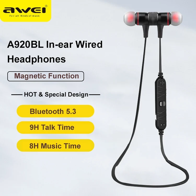 Awei A920BL/B926BL Wireless Bluetooth Earphone