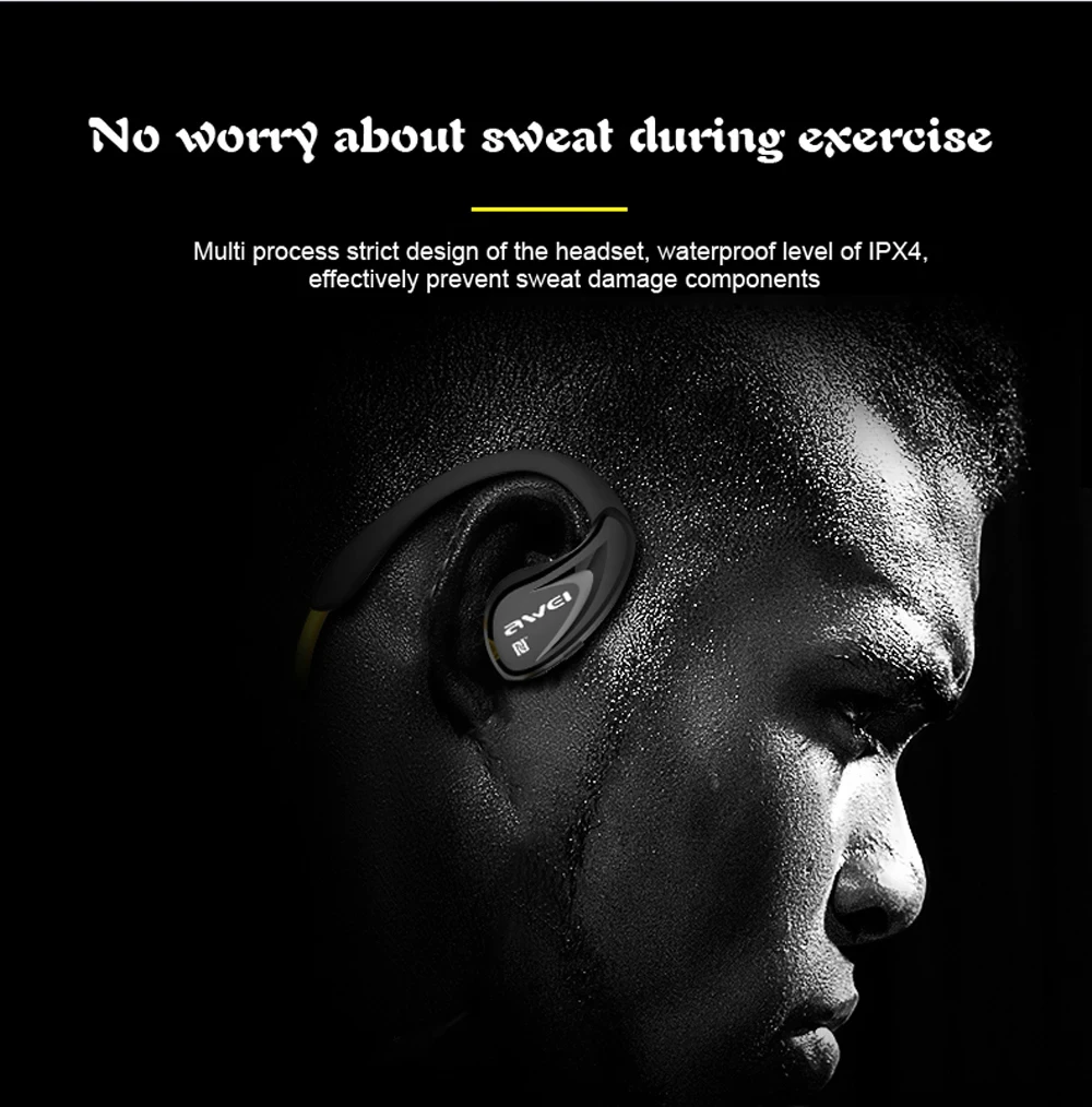 Awei A880BL Wireless Bluetooth Headset Gaming Earphones
