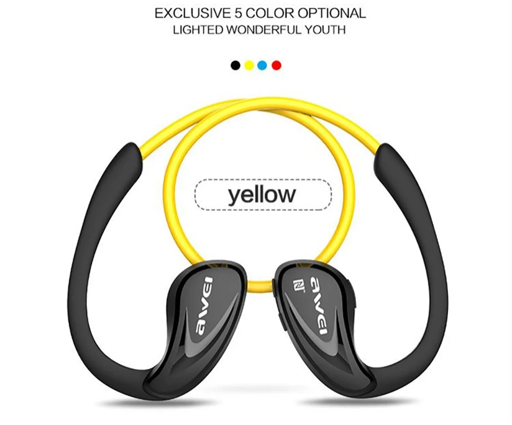 Awei A880BL Wireless Bluetooth Headset Gaming Earphones