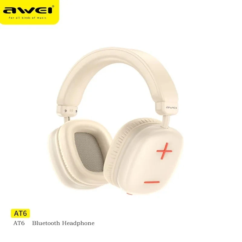 Awei AT6 Wireless Headphones Bluetooth V5.3 Black