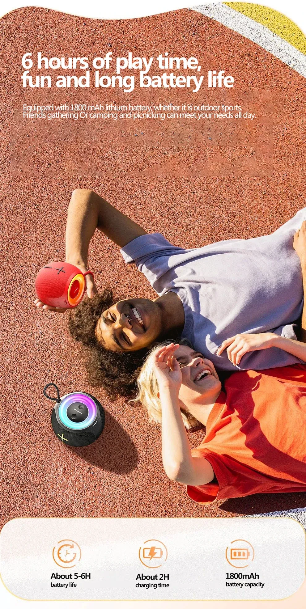 Awei KA19 Portable Outdoor Bluetooth Speaker 360°