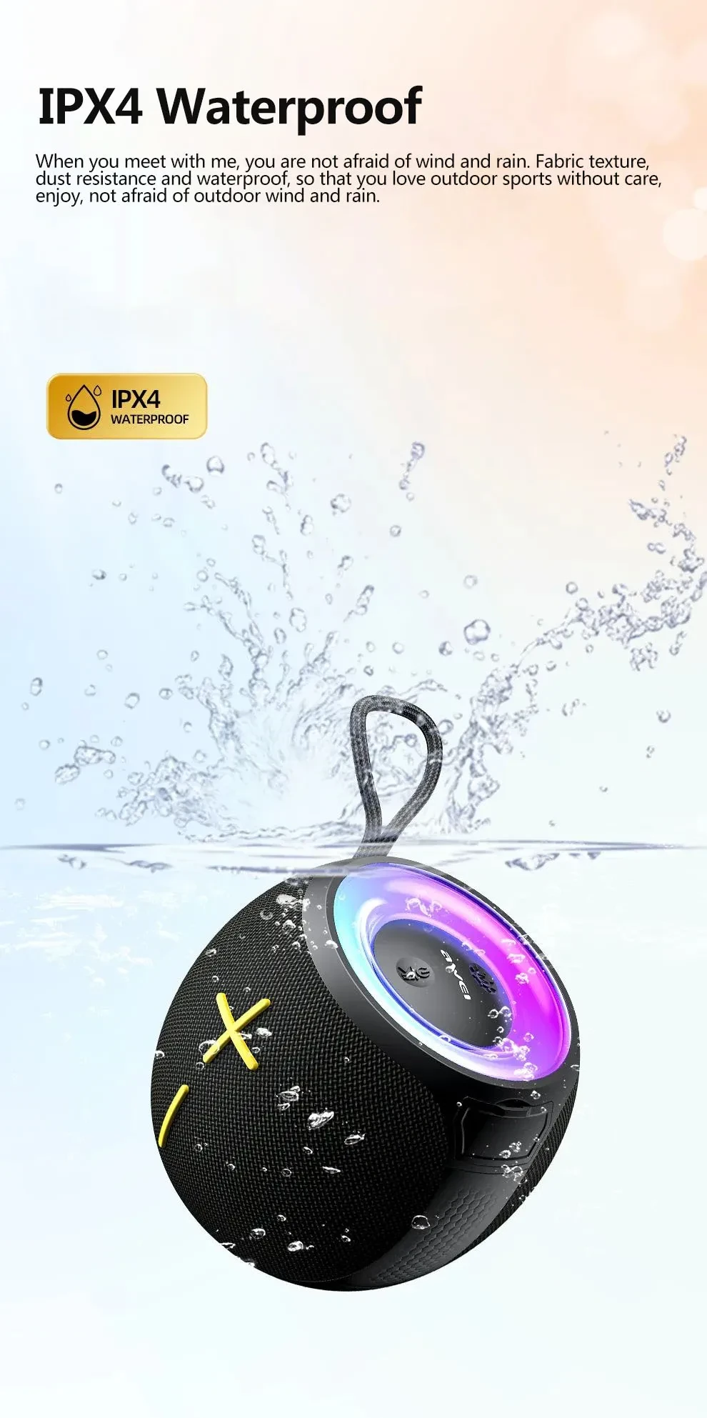 Awei KA19 Portable Outdoor Bluetooth Speaker 360°