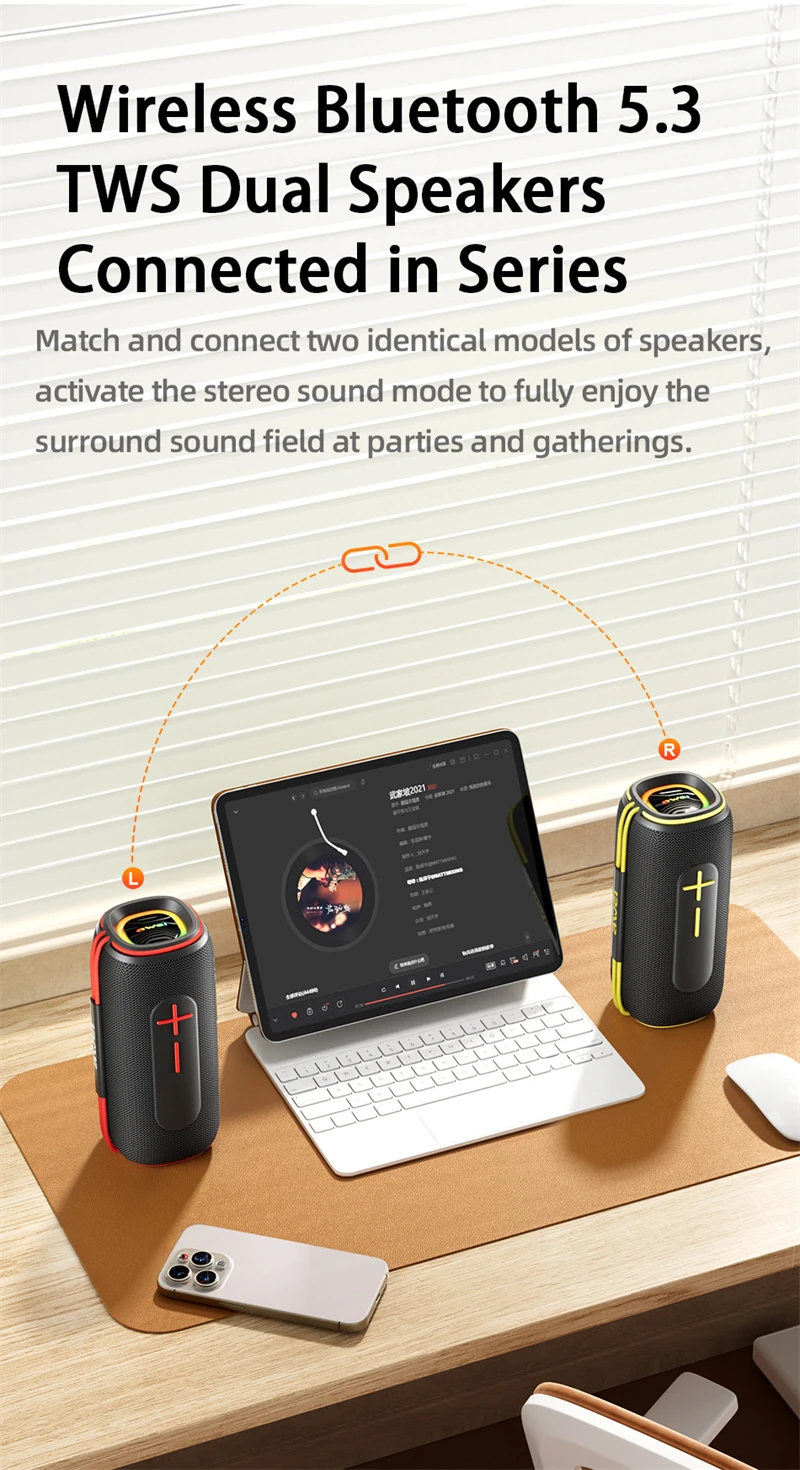 Awei KA5 20W Bluetooth Portable Speaker V5.3