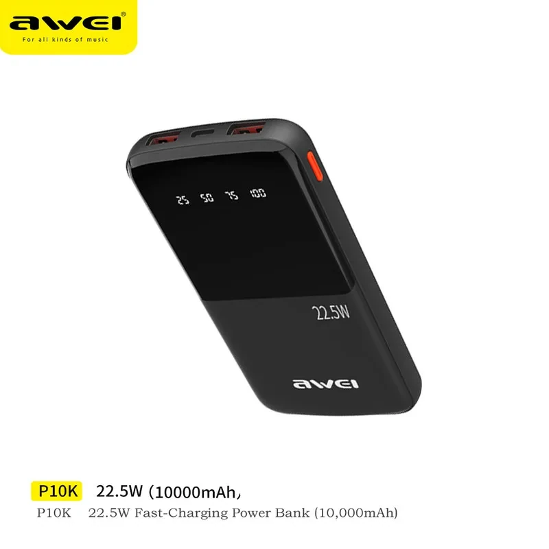 Awei P10K 3-in-1 Portable Power Bank 10000mAh