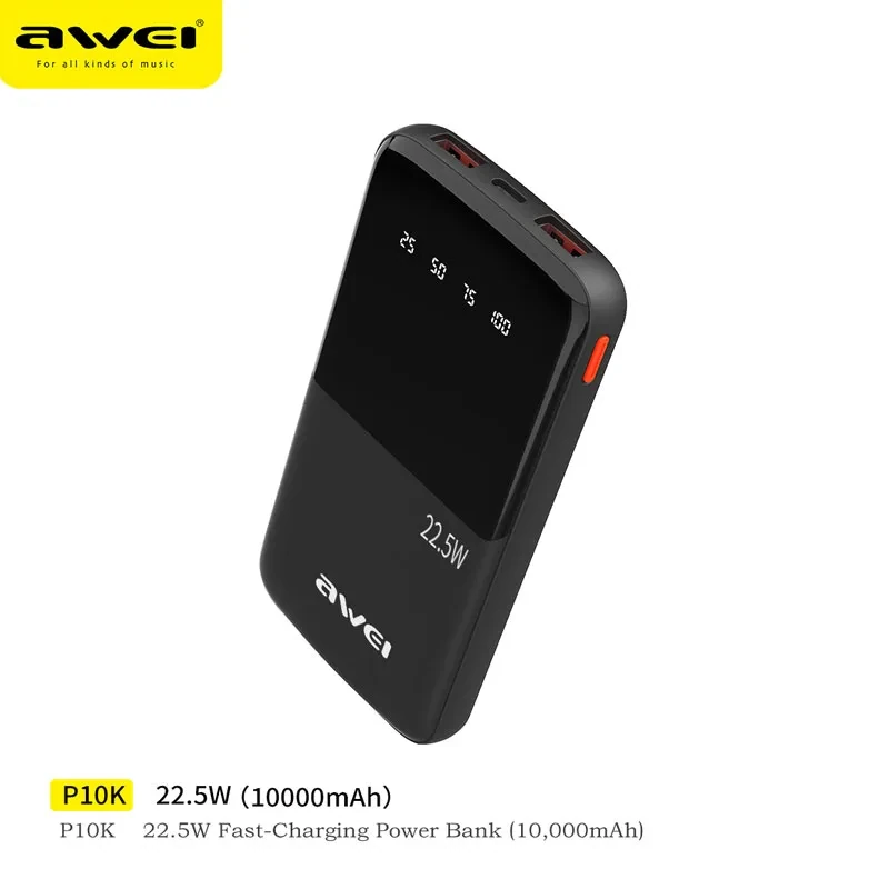 Awei P10K 3-in-1 Portable Power Bank 10000mAh