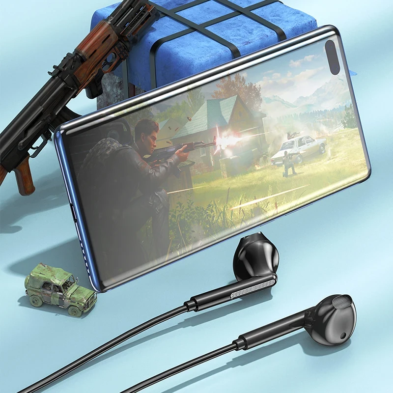 Awei PC-7T/PC-7 Wired Headphones With Mic Earphones Type C Hands-free