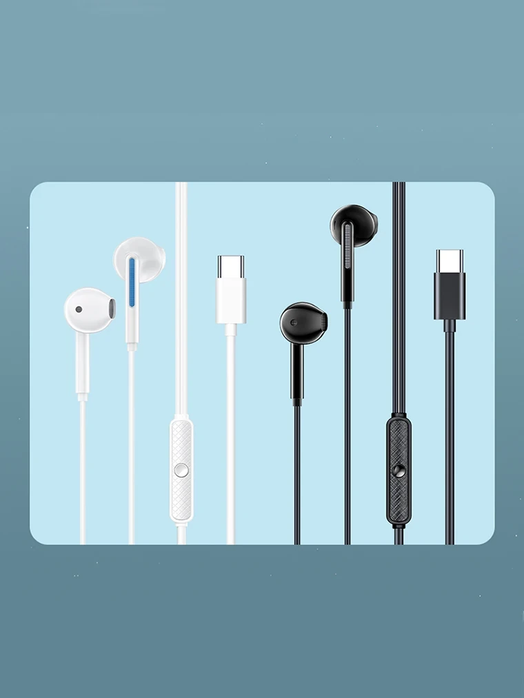 Awei PC-7T/PC-7 Wired Headphones With Mic Earphones Type C Hands-free