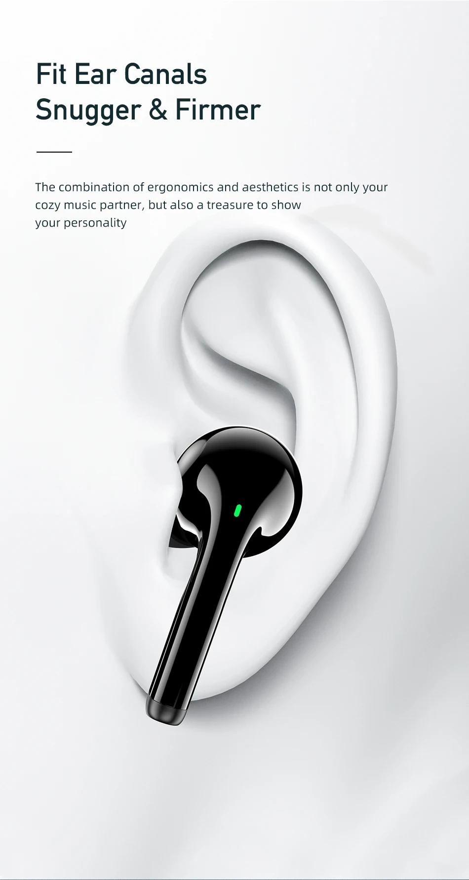 Awei T12P TWS Earphone Dual Dynamic Driver Wireless Bluetooth
