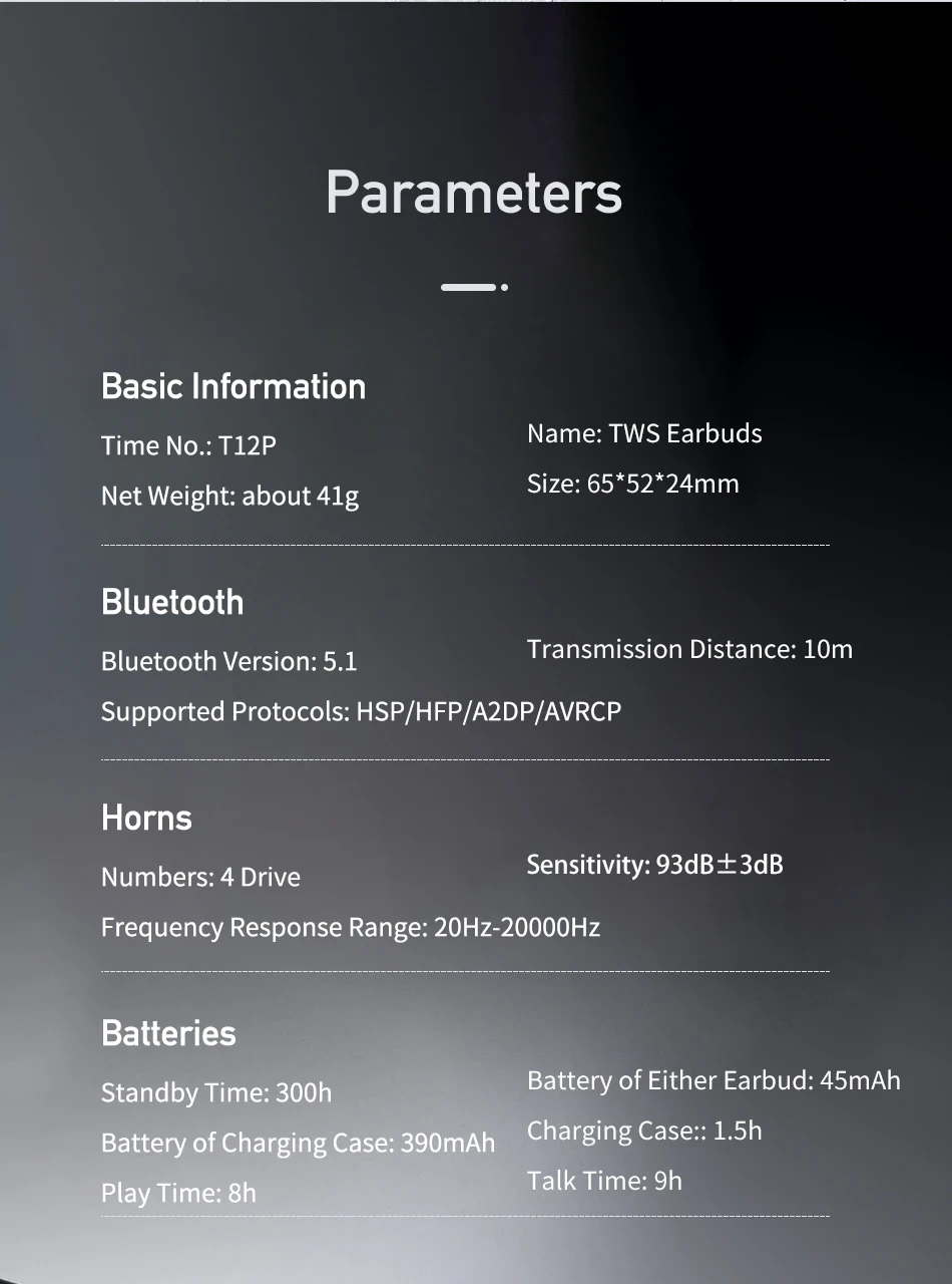 Awei T12P TWS Earphone Dual Dynamic Driver Wireless Bluetooth