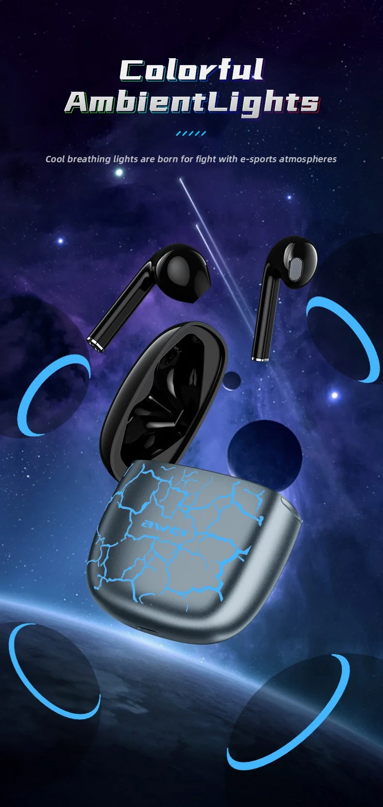 AWEI T28 Pro Gaming Wireless Earphones