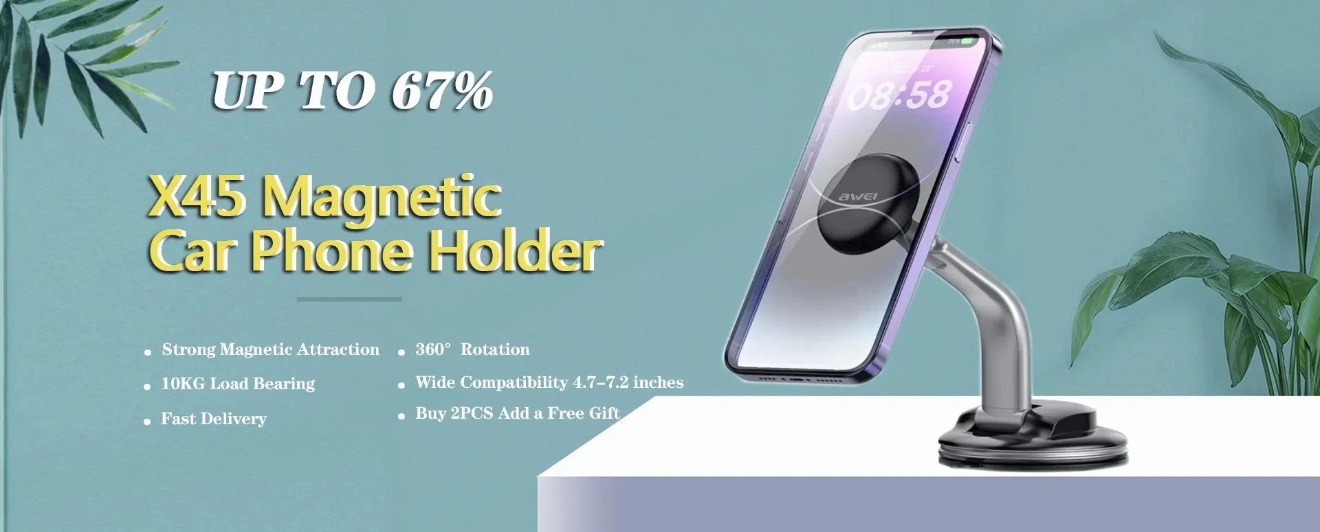 Awei T58 ANC V5.3 Wireless Bluetooth Earphones