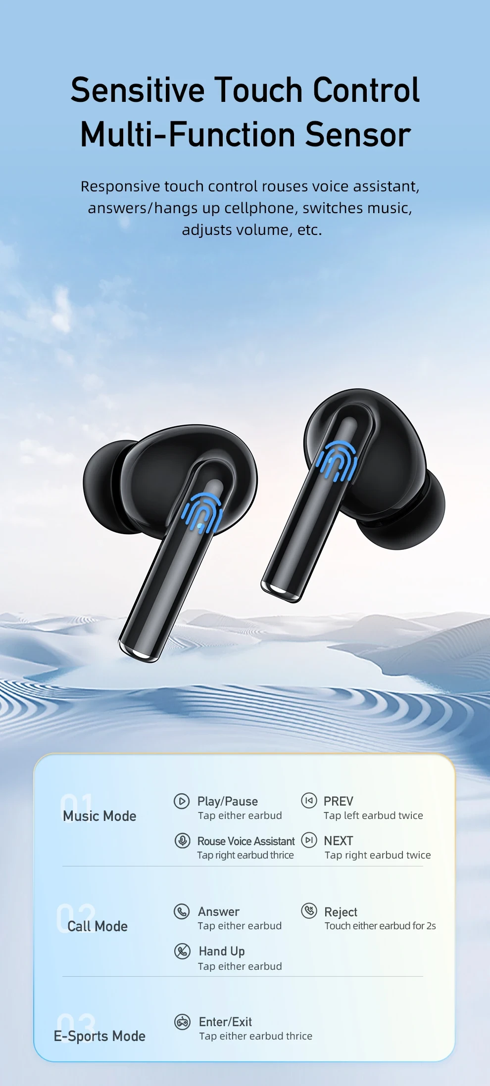 Awei T61 Wireless Noise Cancelling Earbuds