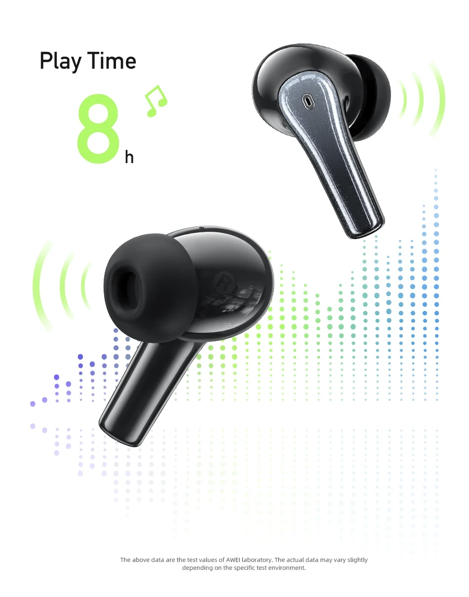 Awei TWS T62 ENC Earphones Bluetooth V5.3