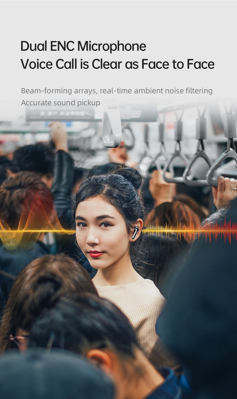 AWEI T79 ENC Heavy Bass Bluetooth Earphone Black