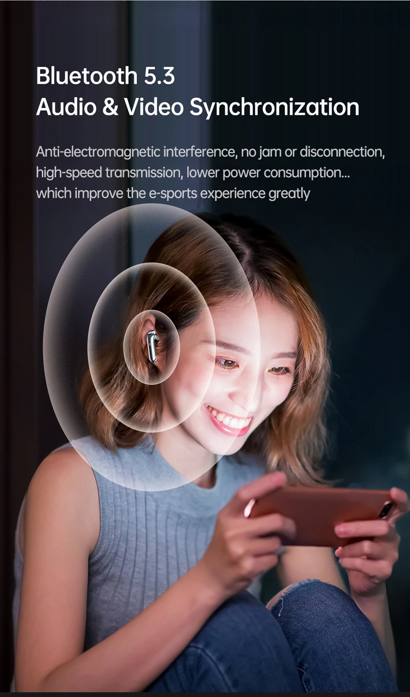 AWEI T79 ENC Heavy Bass Bluetooth Earphone Black