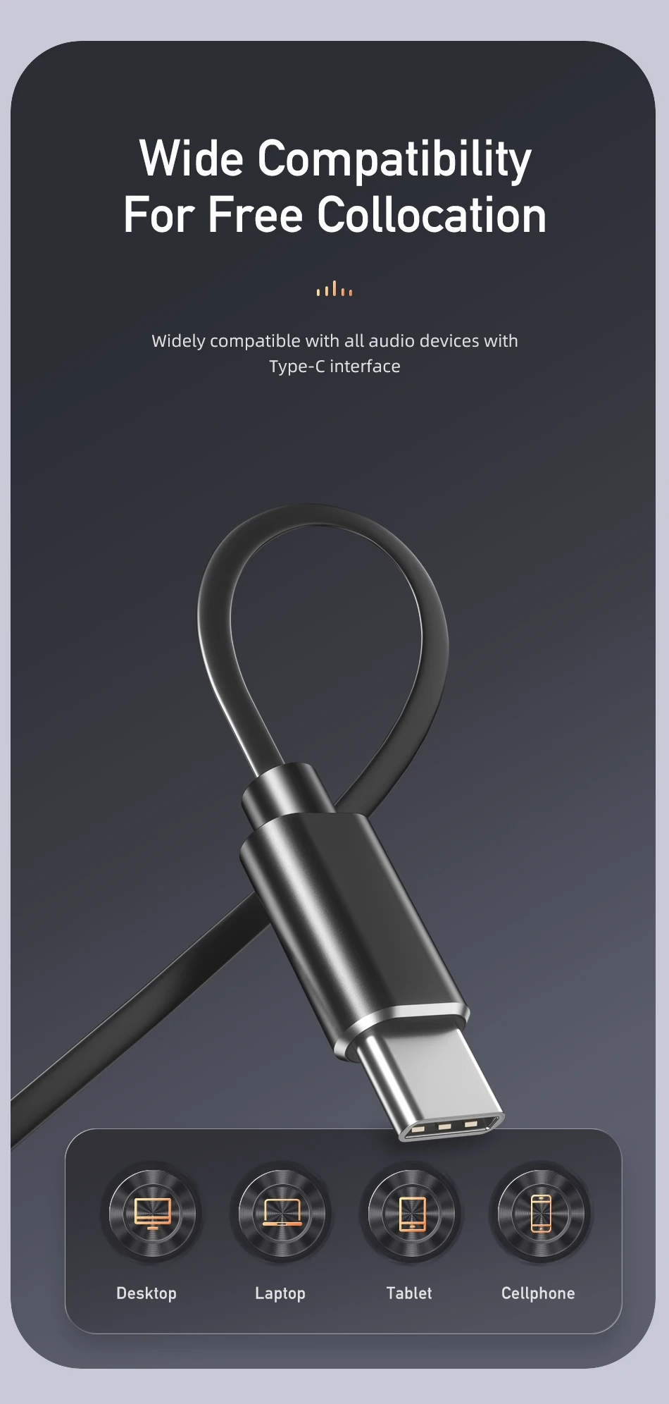 Awei TC-7 Wired Earphone In-ear Type-C Handsfree