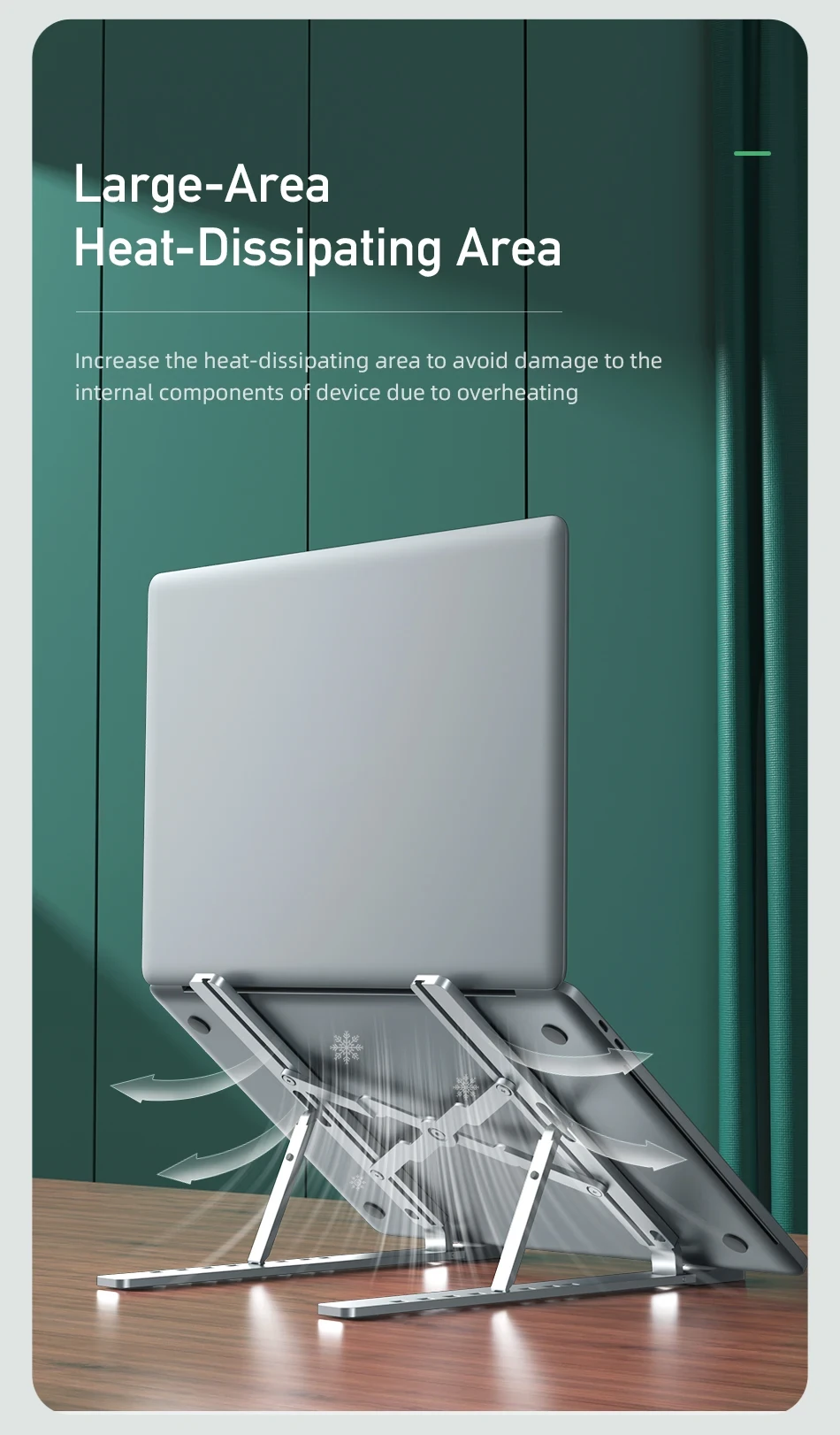 Awei X26 Portable Multi-function Aluminum Stand For Laptop Tablet