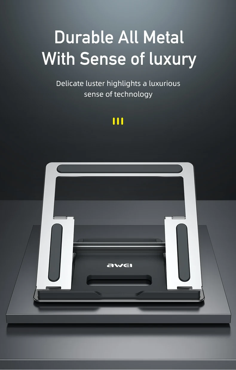 Awei X30 Desktop Folding Holder for Laptops Tablets