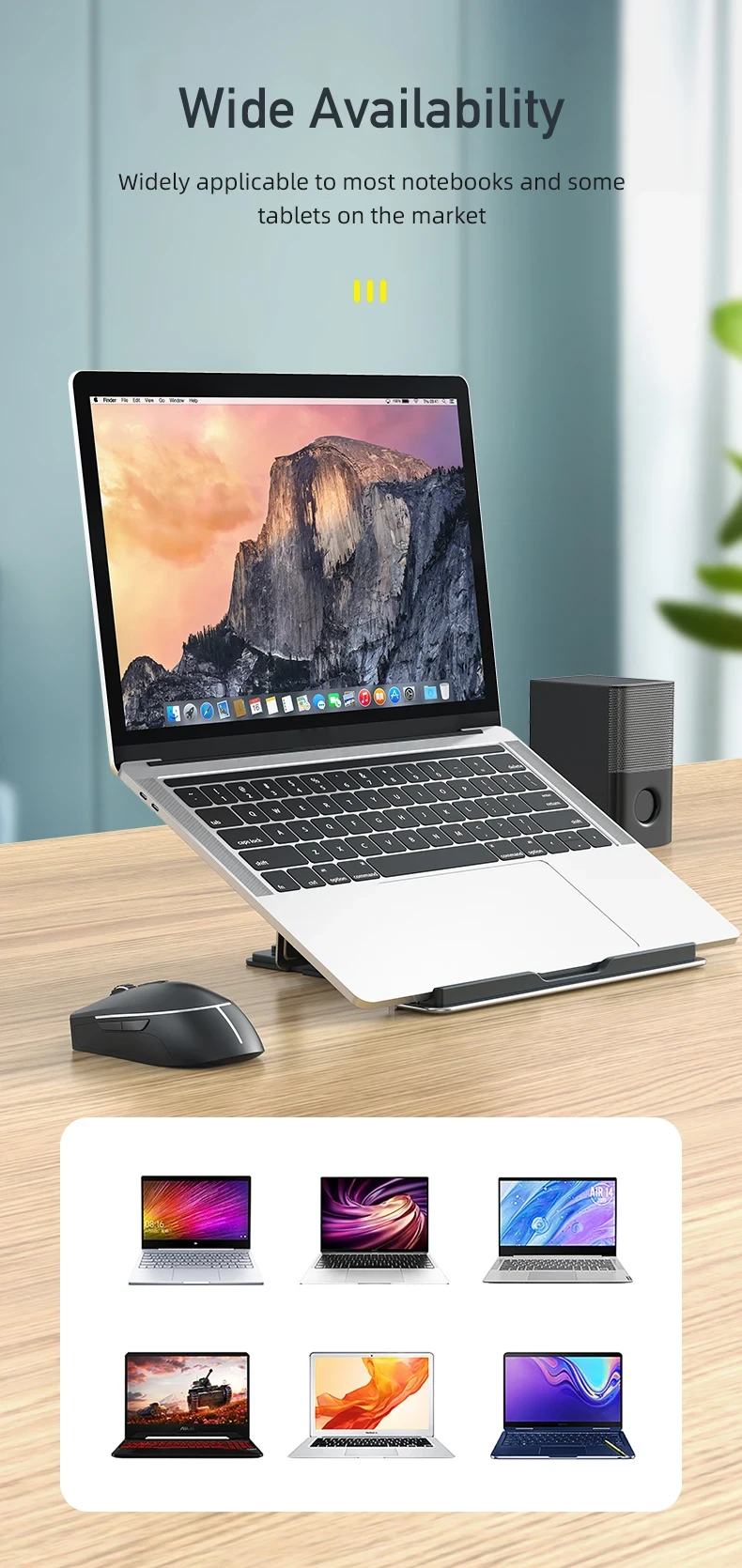 Awei X30 Desktop Folding Holder for Laptops Tablets