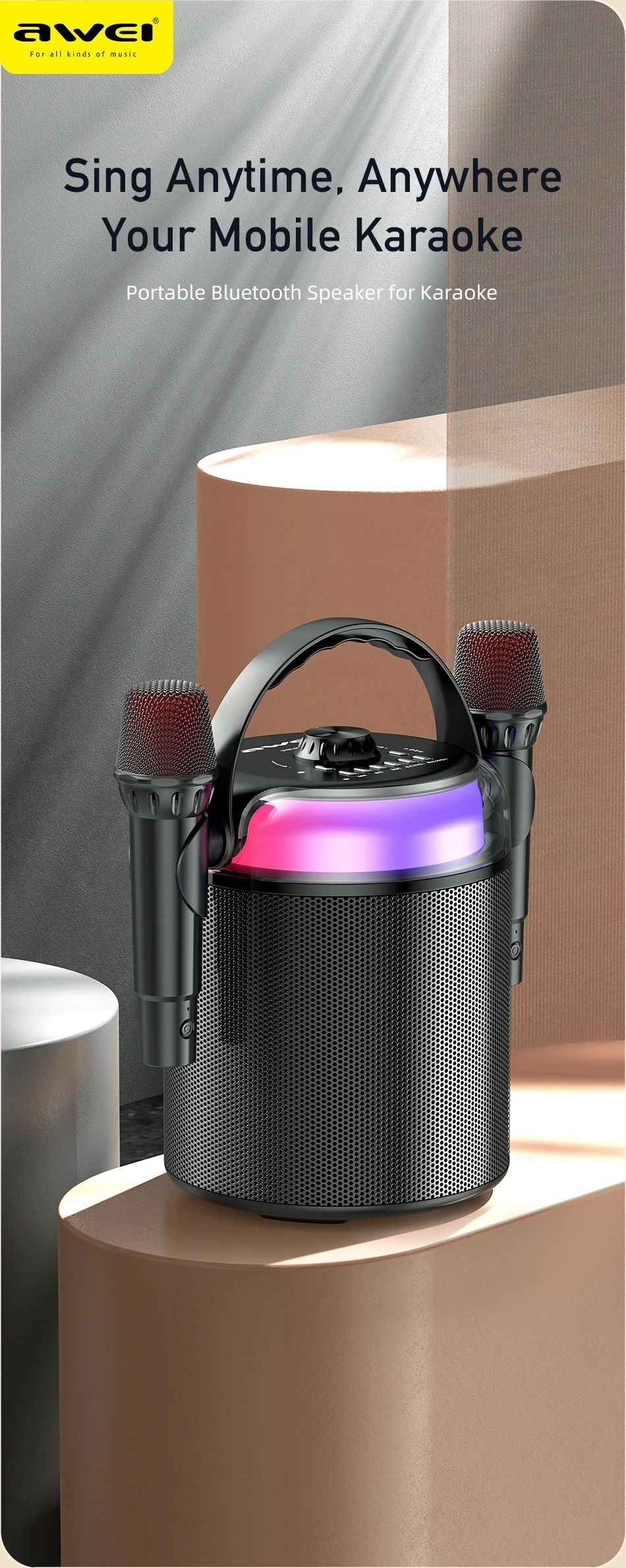 Awei Y388 Soundbar Hifi Bluetooth Wireless Speaker