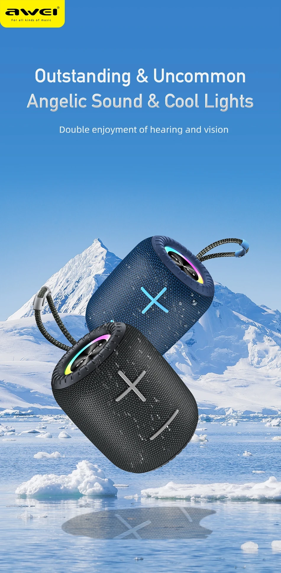 Awei Y526 TWS Sound Box Wireless Bluetooth Speaker