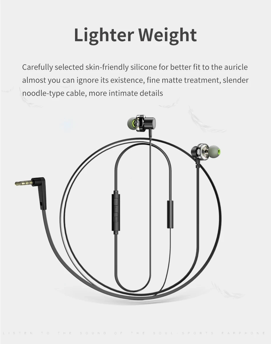 Awei Z1 Sports Earphone With Dual Dynamic Drives Black
