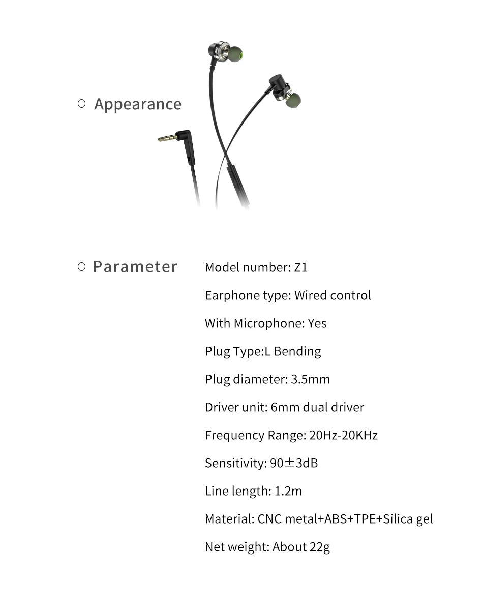 Awei Z1 Sports Earphone With Dual Dynamic Drives Black