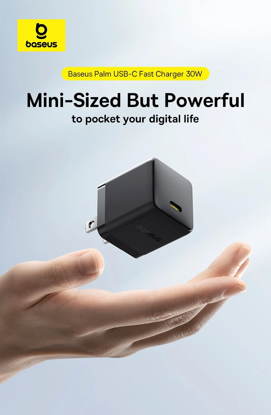 Baseus Palm Series Fast Charger 1C 30W