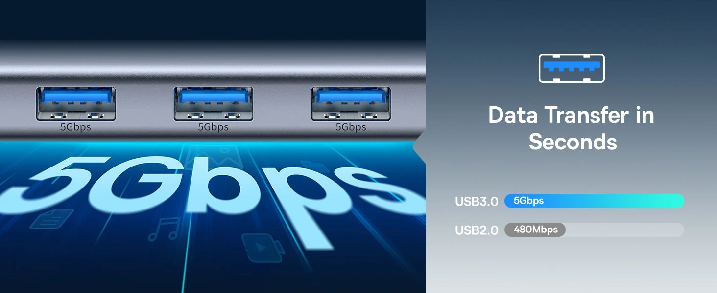 Baseus 4K@60Hz 7-Port USB-C Hub Metal Gleam Series