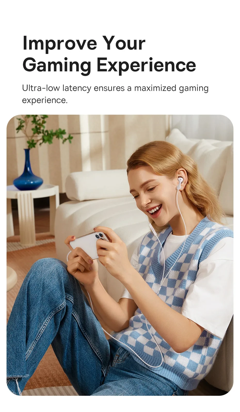 Baseus CZ20 Wired Earphone USB-C Black