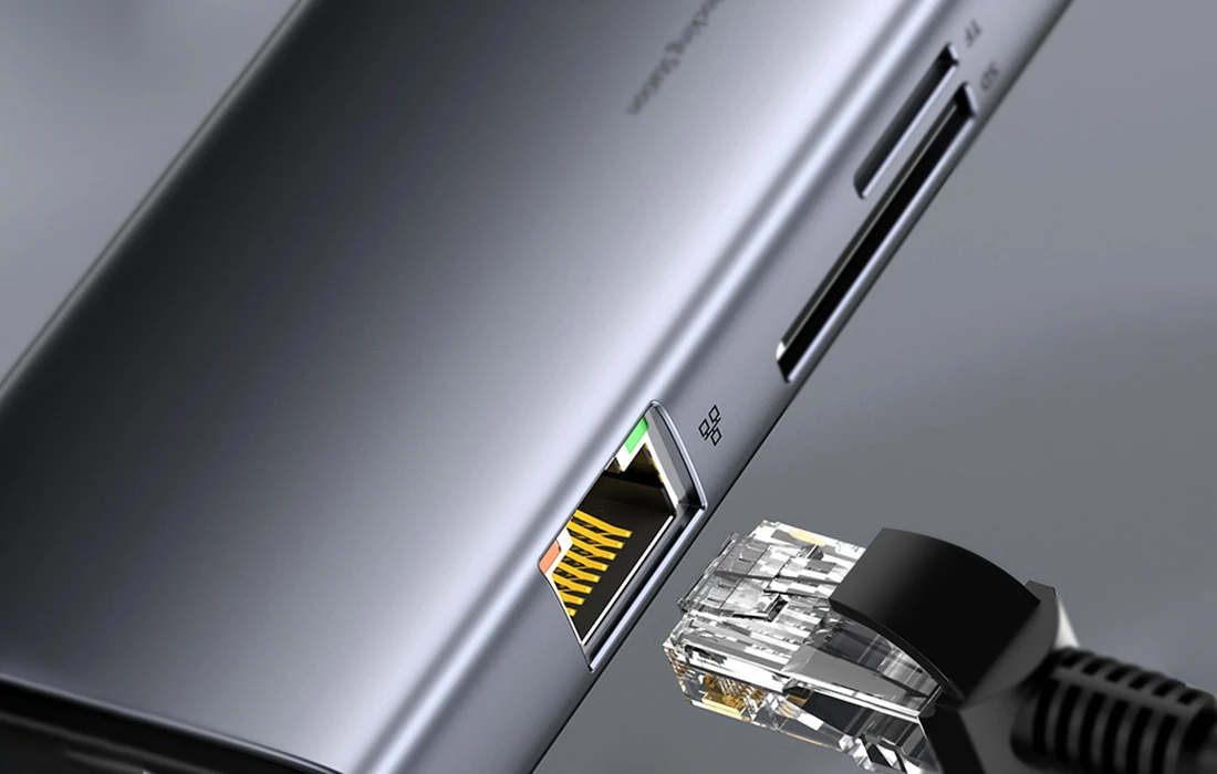 Baseus Metal Gleam Series 11 in 1 Multifunctional Type-C HUB Docking Station – CAHUB-CT0G