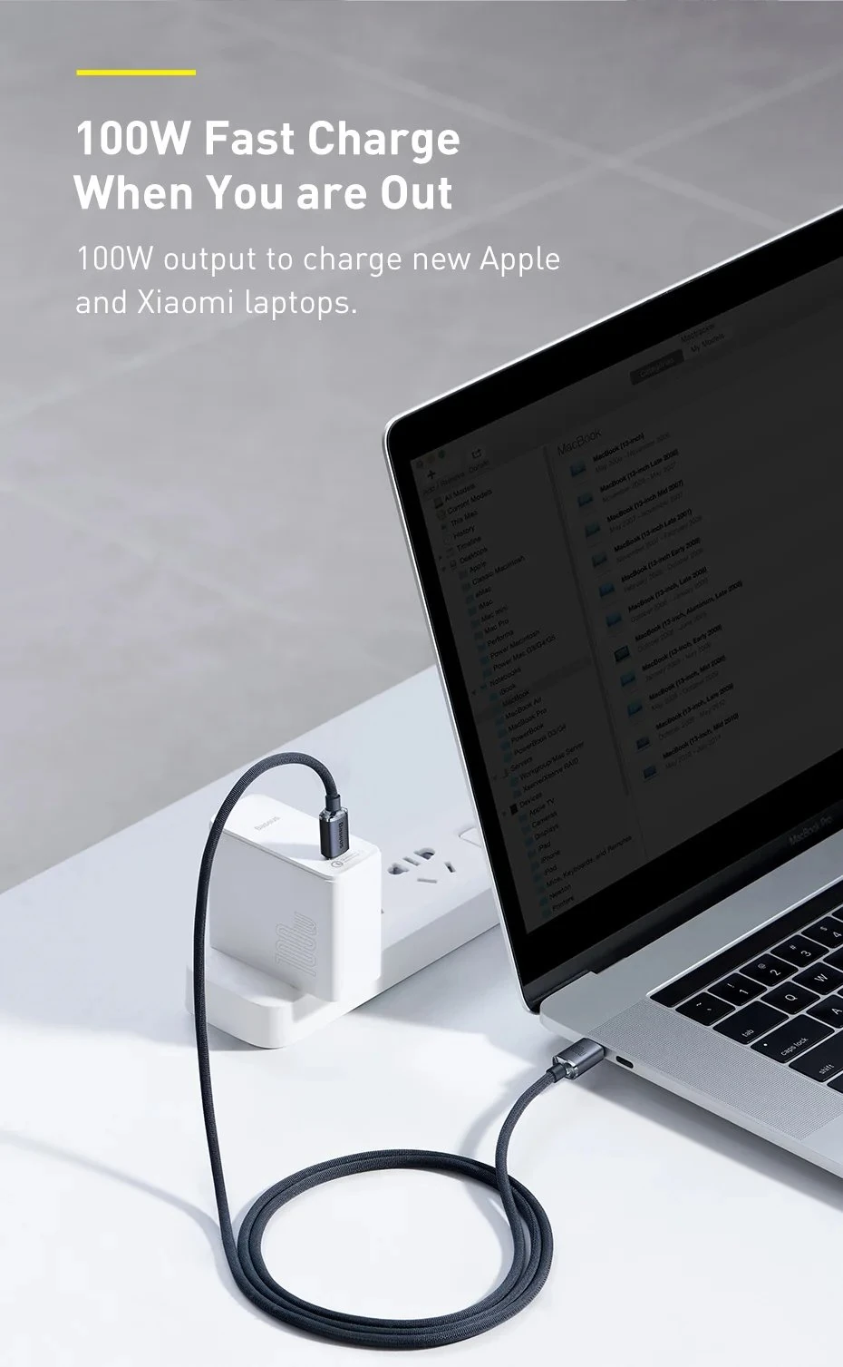 Baseus Crystal Shine Series Fast Charging Cable USB-C to USB-C 100W
