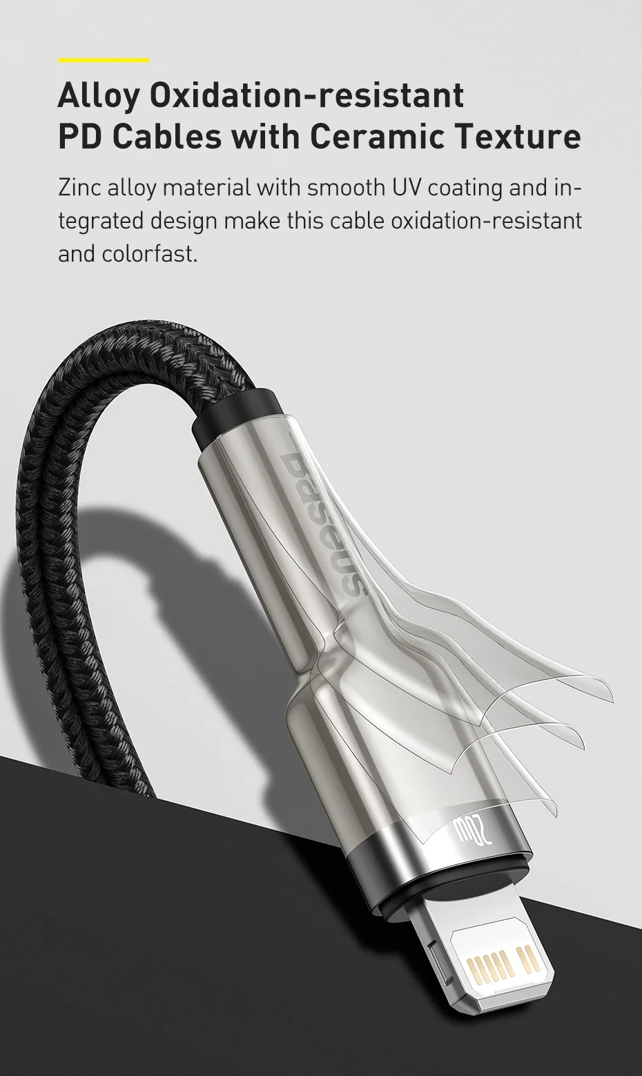 Baseus Cafule Series Metal Data Cable Type-C to iPhone PD 20W 1m Black